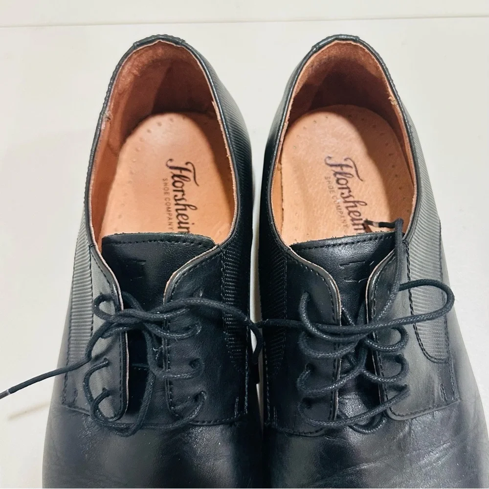 FLORSHEIM Men's Potosino Cap-Toe Oxfords Dress Shoes Size‎ 10 D, Black Leather